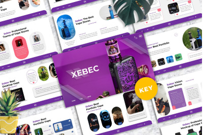 Xebec - Vape Shop Keynote Templates