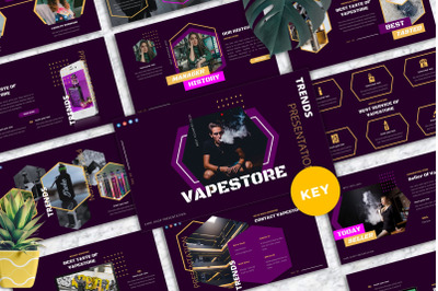 Vapestore - Vape &amp; Vapor Keynote Templates