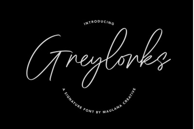 Greylorks Signature Font