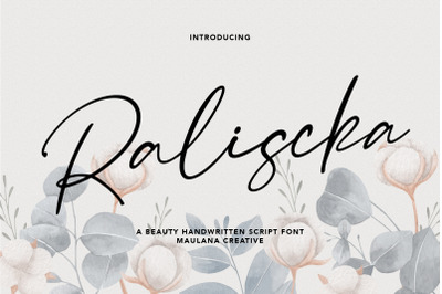 Raliscka Handwritten Script Font