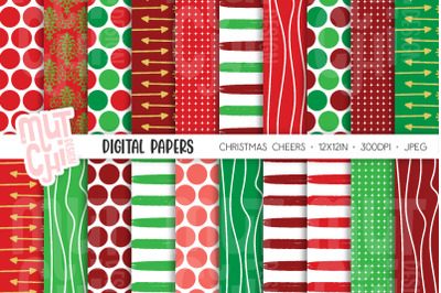Christmas Cheers Digital Papers