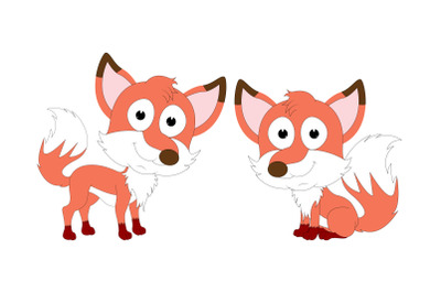 cute fox animal cartoon