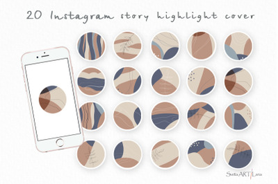 Instagram Abstract Story Highlight covers