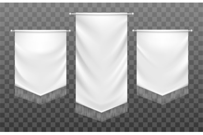 White medieval template banners