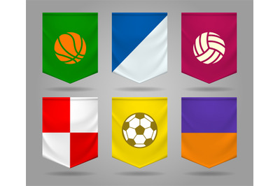 Sport pennant templates