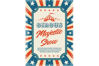 Circus retro poster