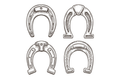 Steel horseshoes sketch