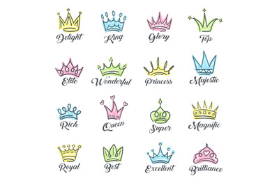 Queen crowns sketch