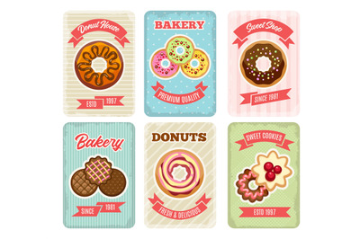 Bakery retro posters