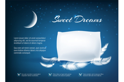 Night dream pillow poster