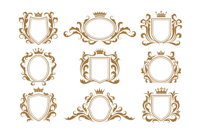 Luxury monogram shields