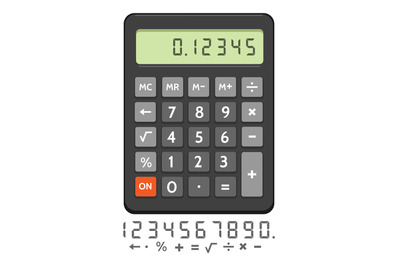 Electronic calculator icon