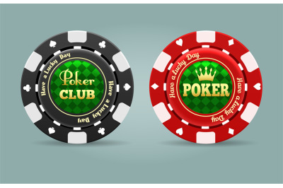 Realistic poker chips