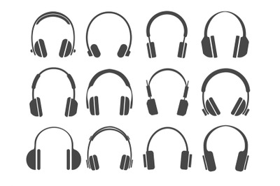 Studio headphones icons