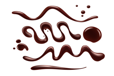 Chocolate syrup isolated