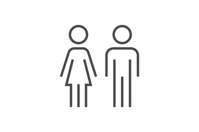 Couple signage icon