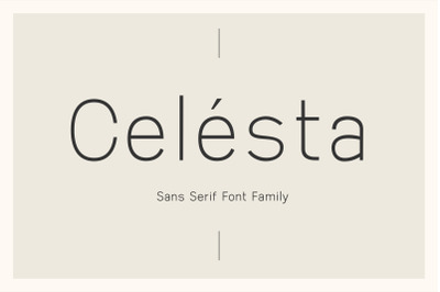 Celesta - Sans Serif Font