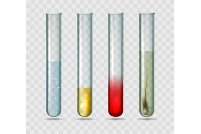 Medical lab test tubes