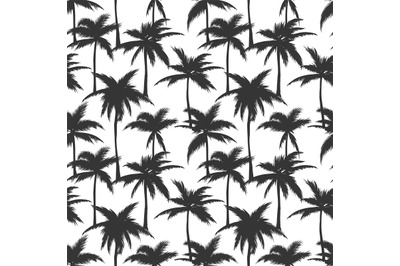 Palm trees black print