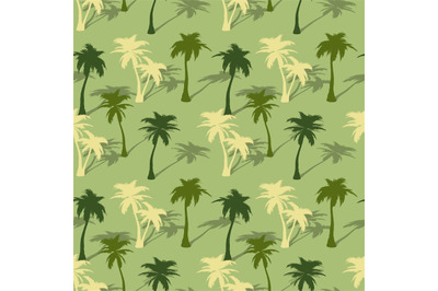 Tropical palm tree seamless pattern