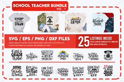 School Teacher Svg Bundle Vol 1