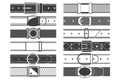 Vector belts with buckles