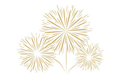 Holidays fireworks on white background