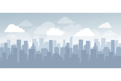 Flat cityscape simple design