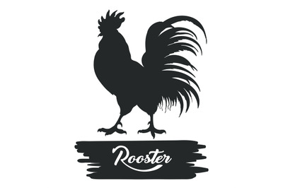 Rooster chicken emblem