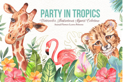 Watercolor Tropical Party