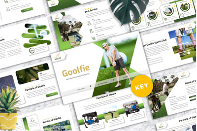 Goolfie - Golf Sport Keynote Templates