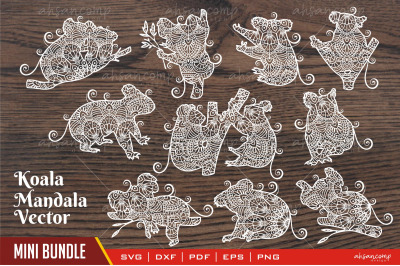 Koala Mandala Vector Bundle