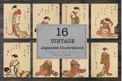 Vintage Japanese illustrations