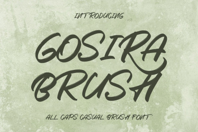 Gosira Brush Font