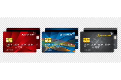 Credit debit card. Business or corporate design. Private e-money&2C; secu