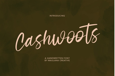 Cashwoots Handwritten Font