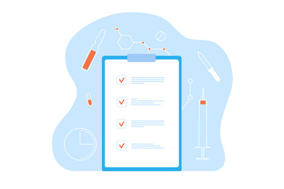 Medical record. Health id card&2C; checklist diagnosis services. Health i