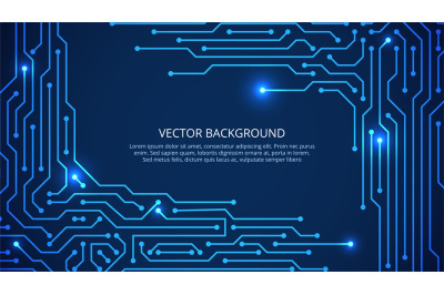 Circuit board. Digital technology blue background. innovation, board i