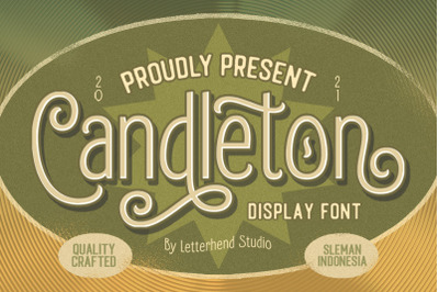 Candleton - Display Font