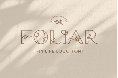 Foliar - Thin Line Logo Font