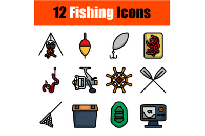 Fishing Icon Set