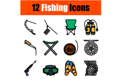 Fishing Icon Set