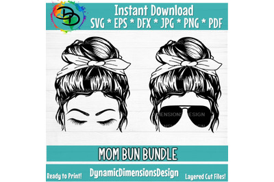 Mom Bun, PNG, Messy Hair, Cricut, Cricut svg, Silhouette svg, Leopard