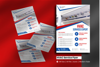 HVAC Service Flyer Brochure Template