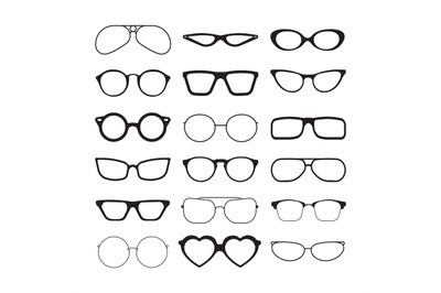 Sunlight glasses. Fashioned glasses black plastic frames retro models