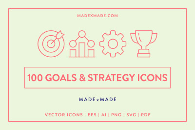 Goals &amp; Strategy Icons