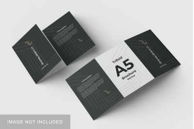 A5 Trifold Mockup V4