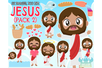 Jesus Christ (Pack 2) Clipart - Lime and Kiwi Designs