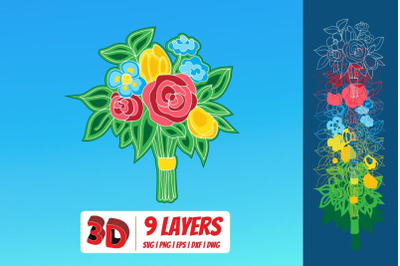 3D Bouquet 1 SVG