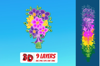 3D Bouquet 2 SVG